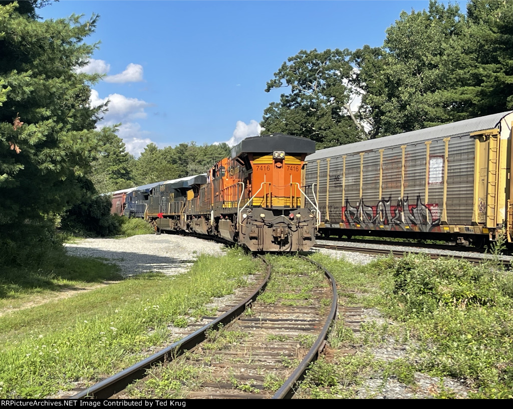 BNSF 7416, BNSF 8328, CSX 998 & MEC 5958